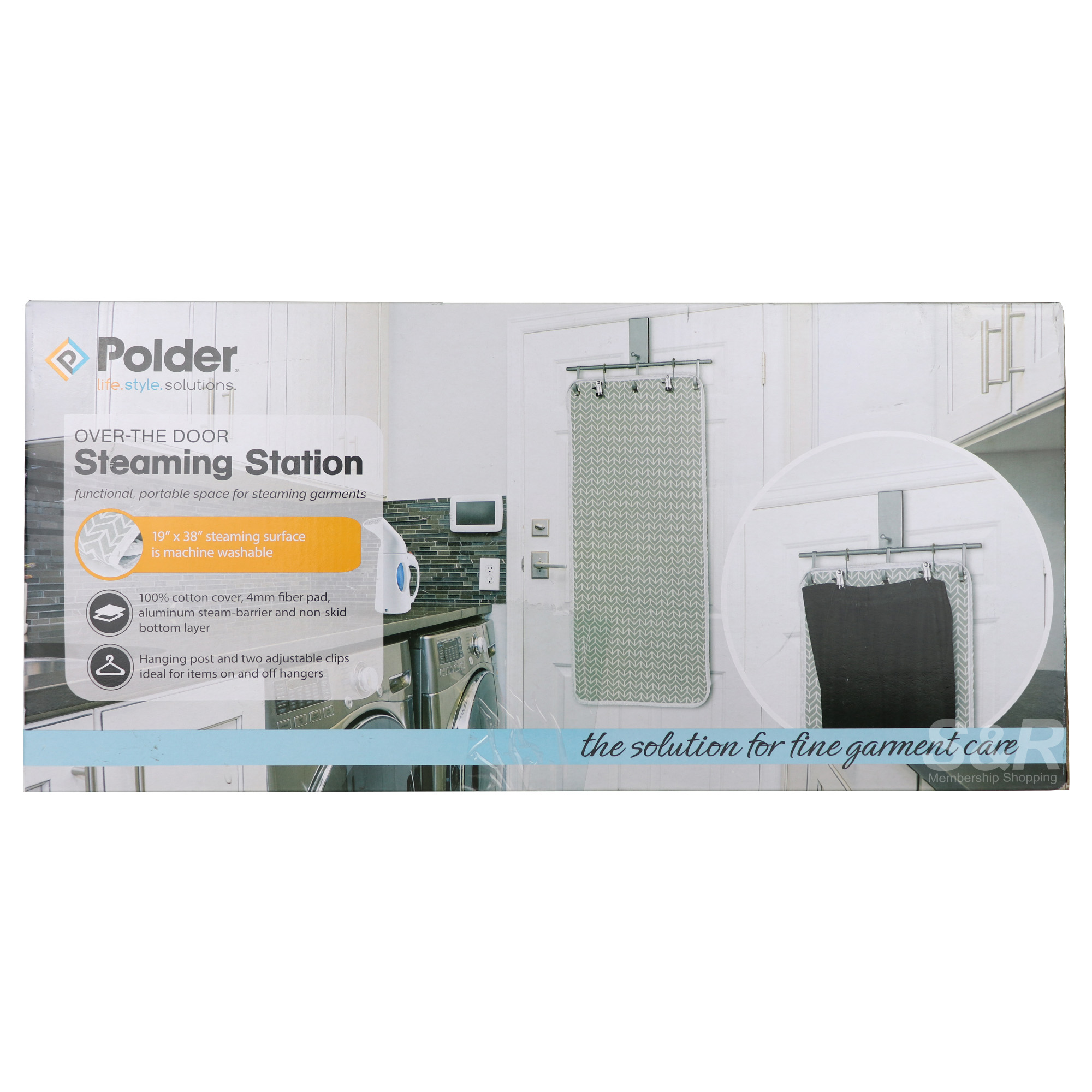 Polder Over-The-Door Steaming Station 19x38in Polder Over-The-Door Steaming Station 19x38in